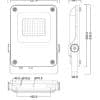 VALONHEITIN ONNFLOOD II IP65 LED   80W/740 SYMM - Image 2